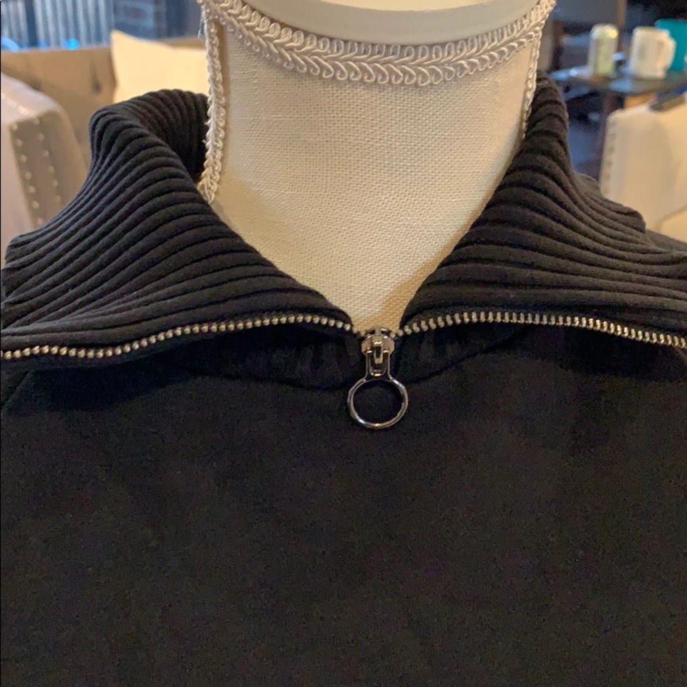 Calvin Klein 1/4 zip w/ velvet “Calvin” on the arm - Picture 5 of 5
